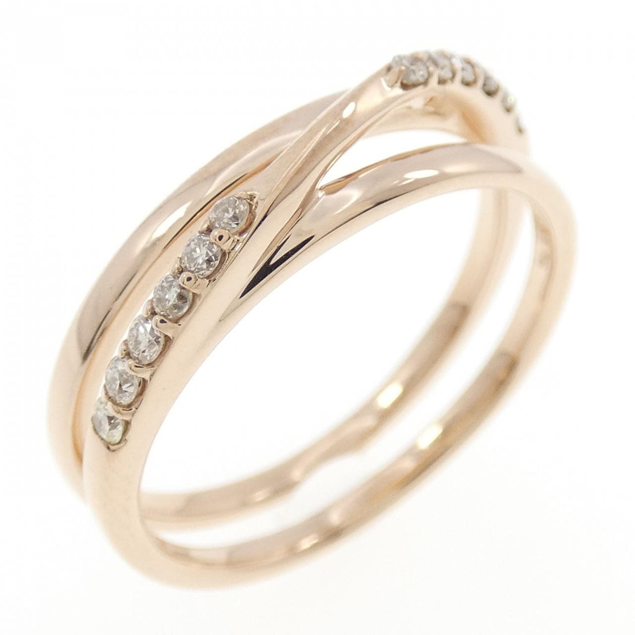 K18PG ダイヤモンド リング 0.13CT