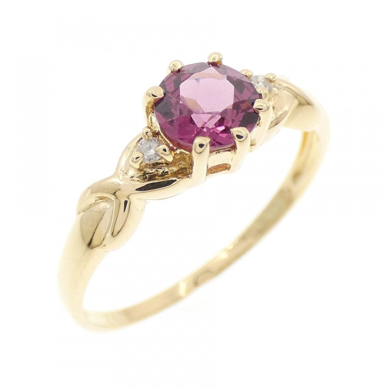 K18YG ガーネット リング 0.50CT