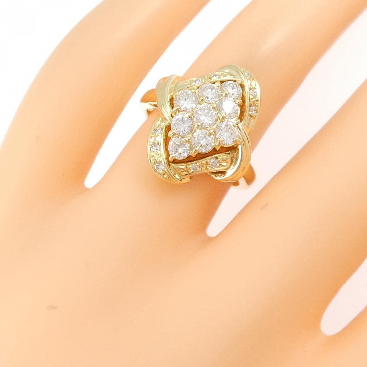 K18YG ダイヤモンド リング 1.00CT
