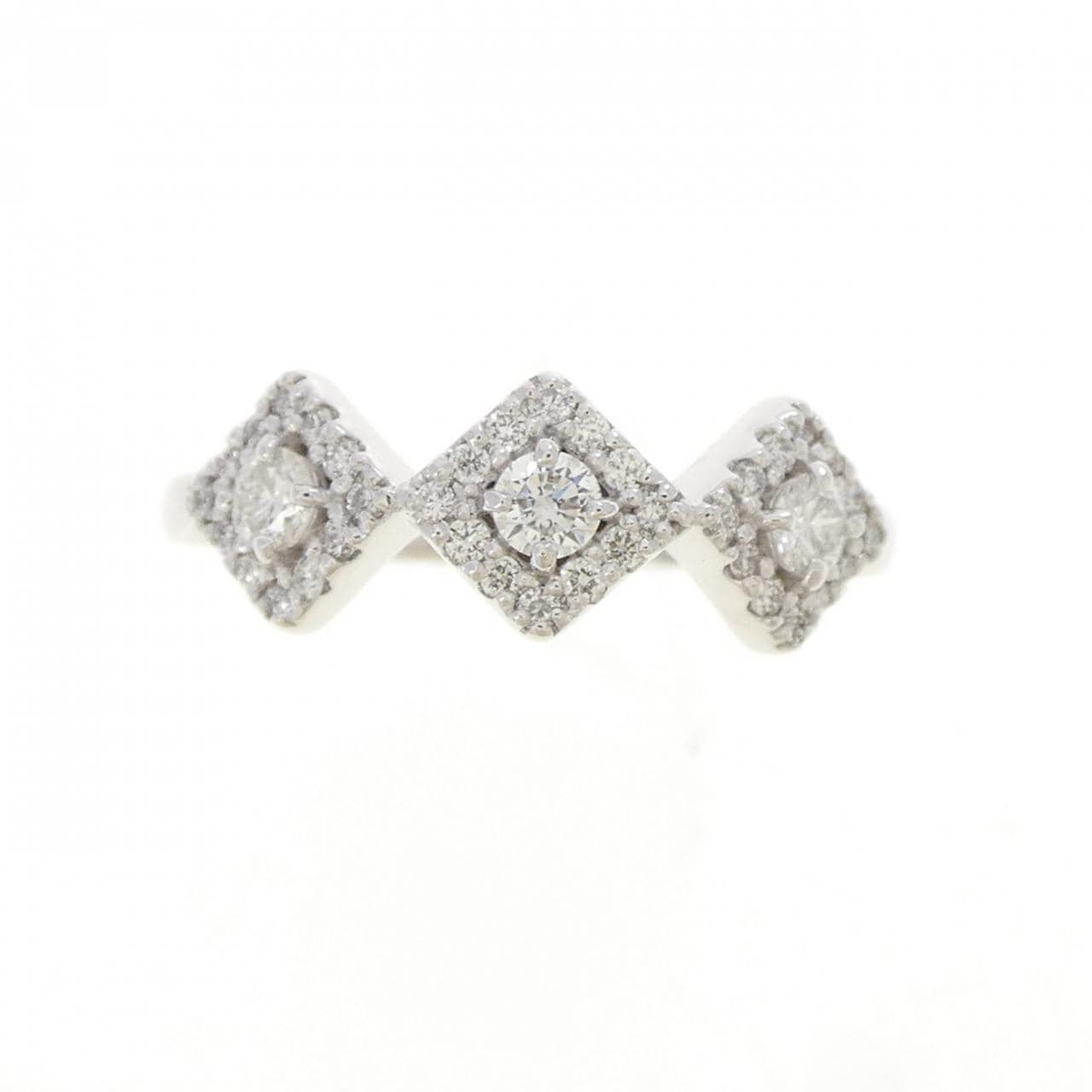 K18WG ダイヤモンド リング 0.39CT