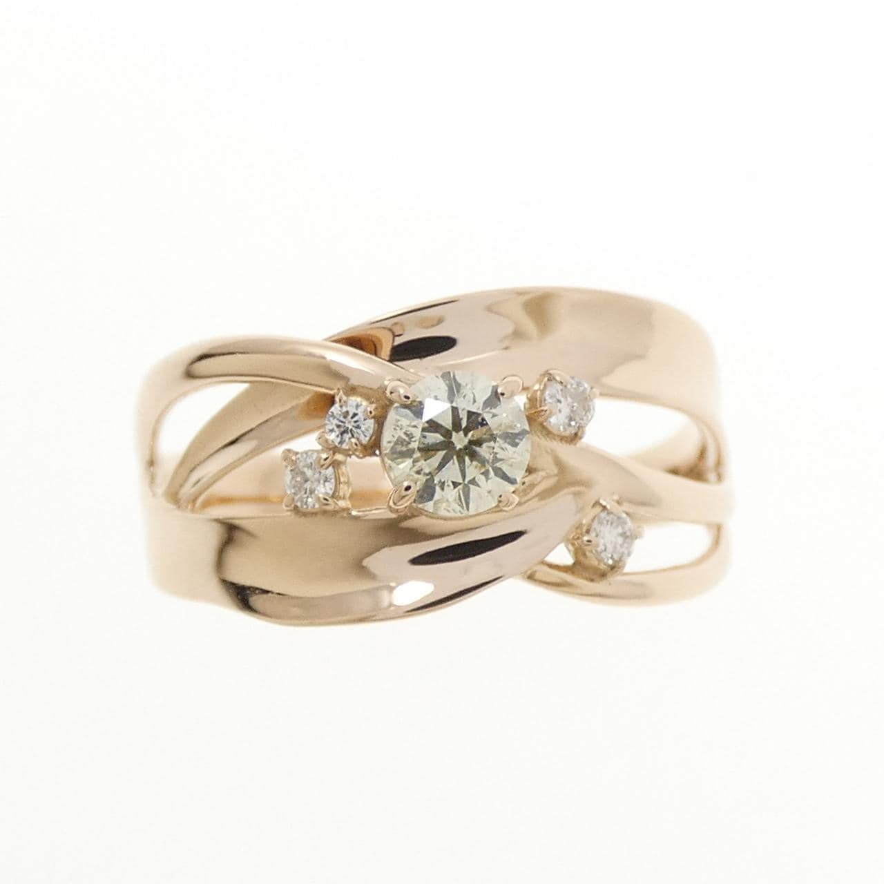 K18PG ダイヤモンド リング 0.30CT