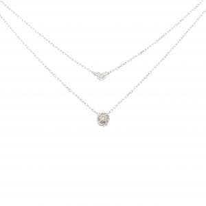 K10WG ハート ダイヤモンド ネックレス 0.03CT