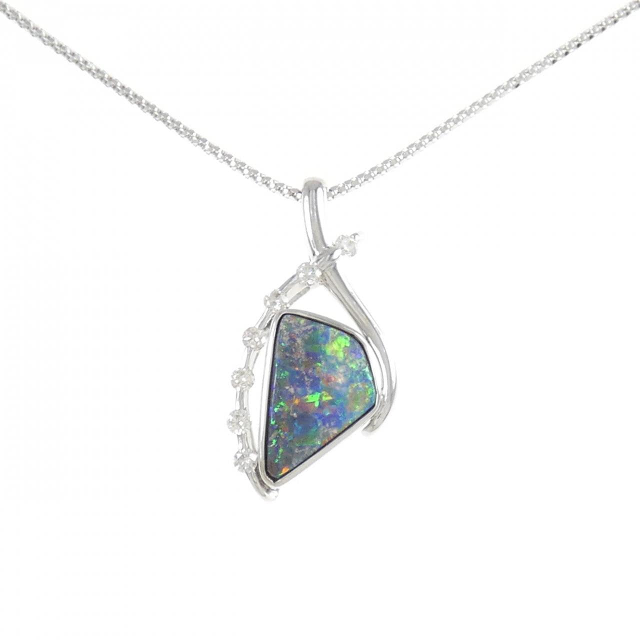 K18WG ボルダーオパール ネックレス 3.89CT | www.victoriartilloedm.com