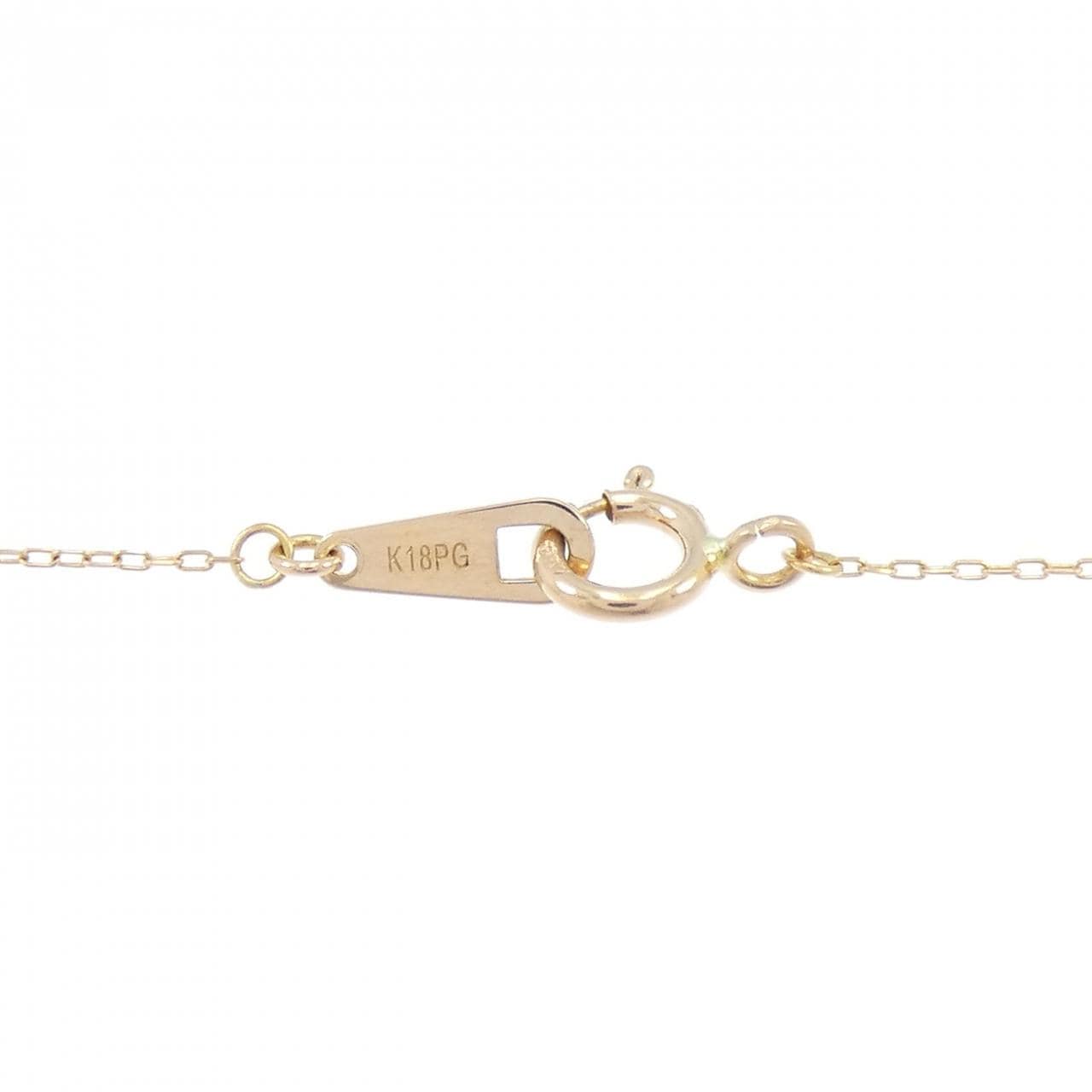 K18PG ダイヤモンド ネックレス 0.10CT