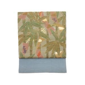 夏袋帯　染帯　友禅金彩加工