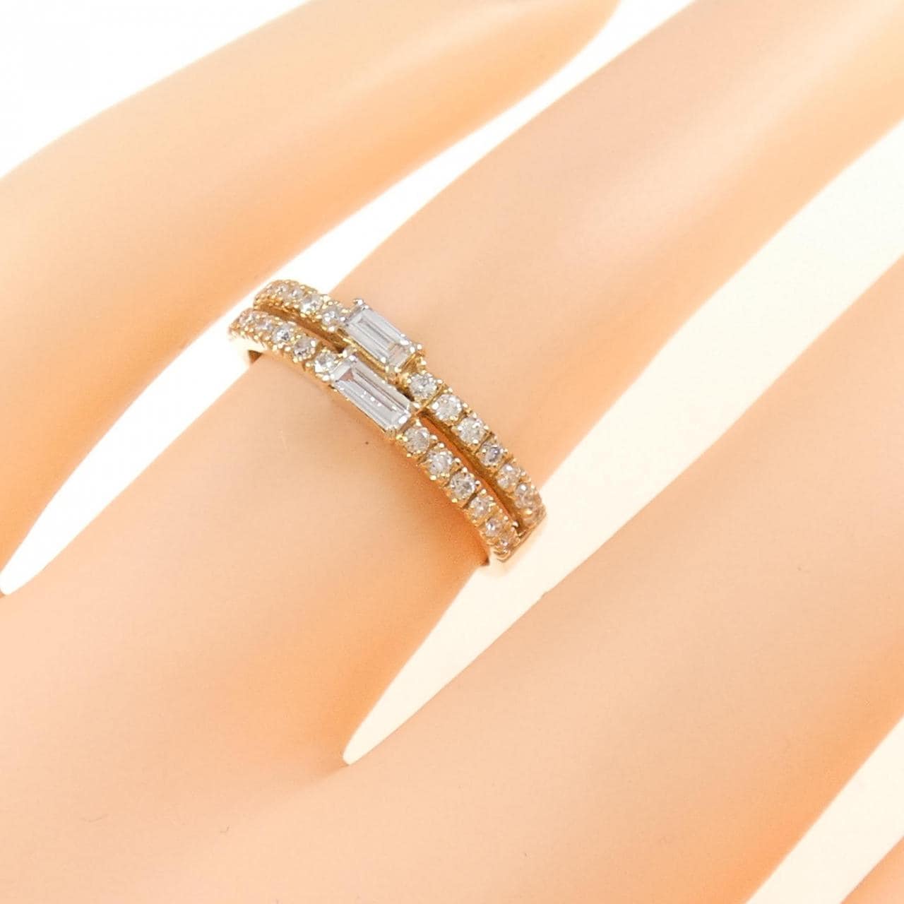 K18PG ダイヤモンド リング 0.20CT