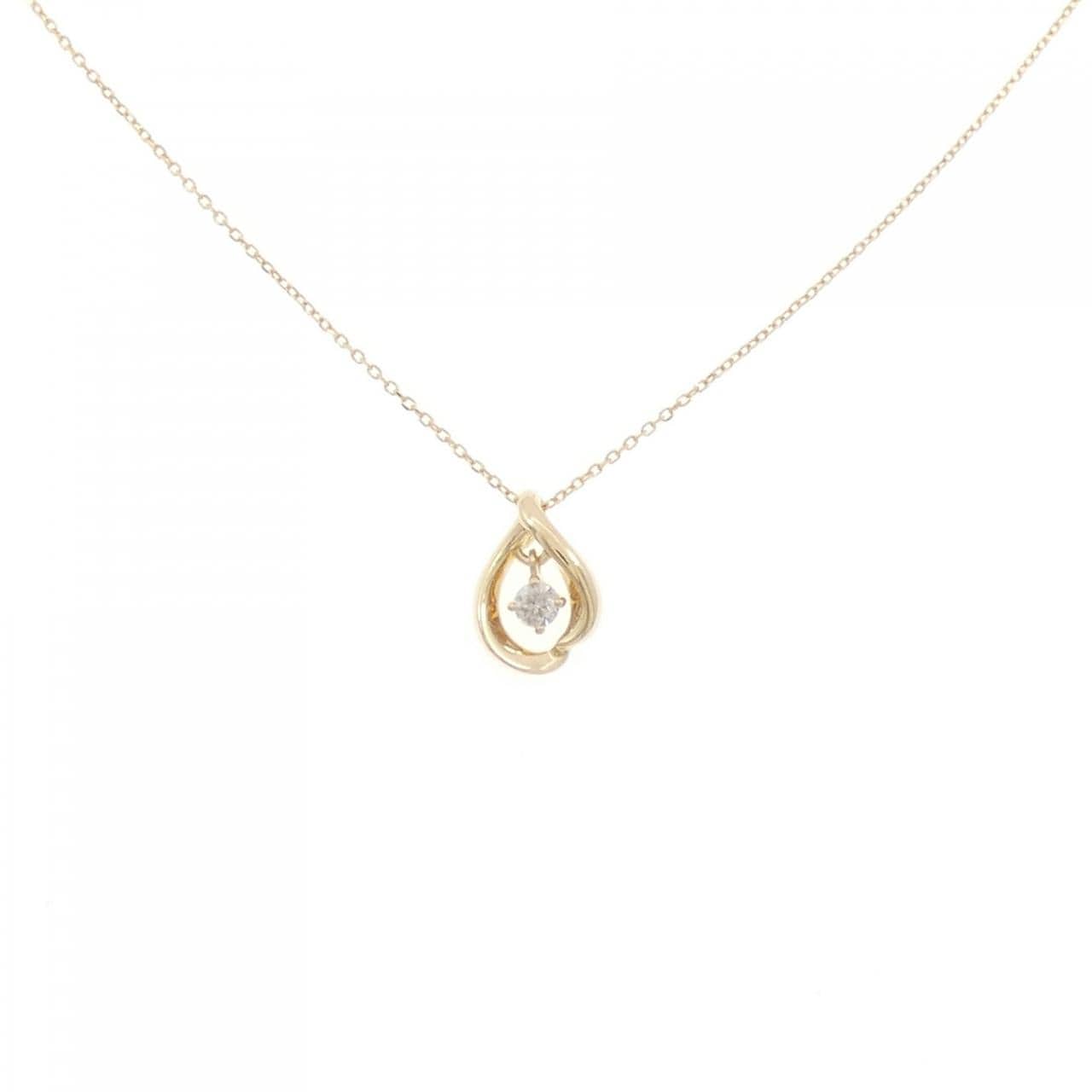 K18YG ダイヤモンド ネックレス 0.05CT