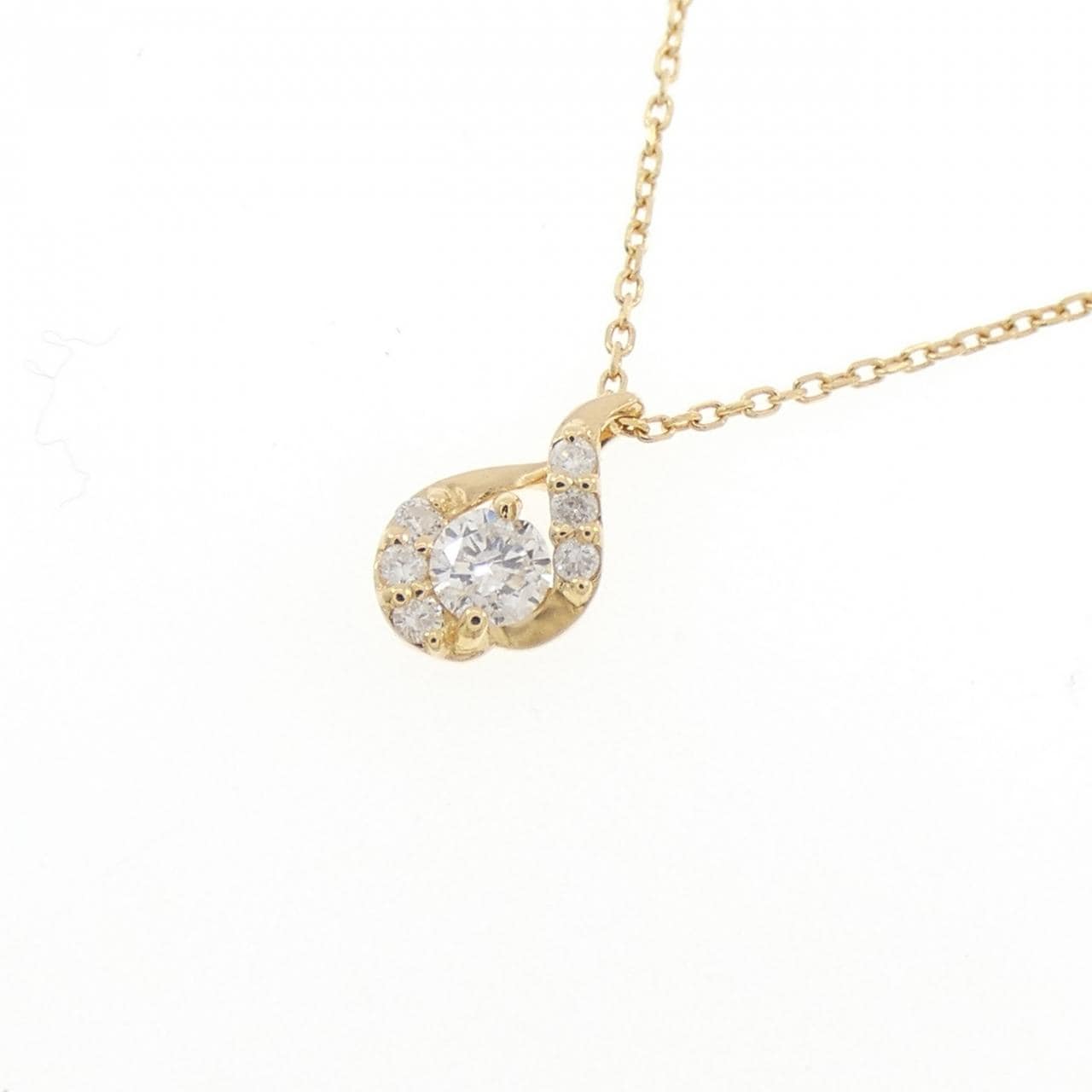K18YG ダイヤモンド ネックレス 0.10CT