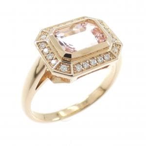 K18PG ベリル リング 1.48CT