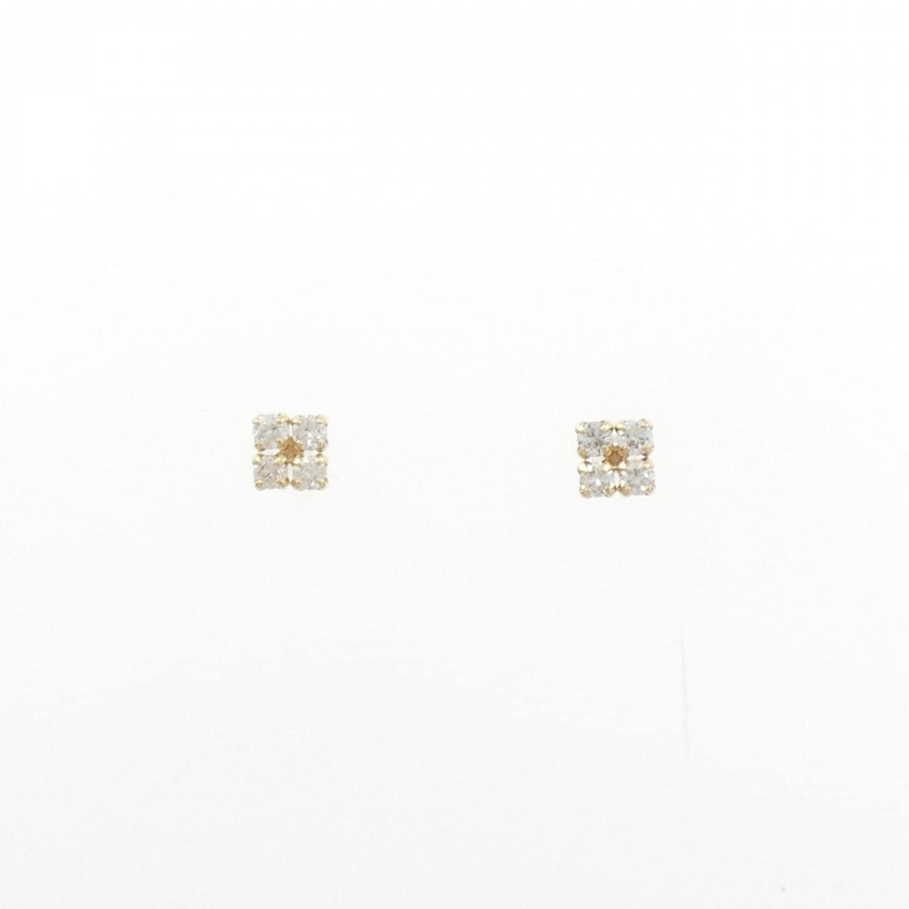 K10YG ダイヤモンド ピアス 0.15CT