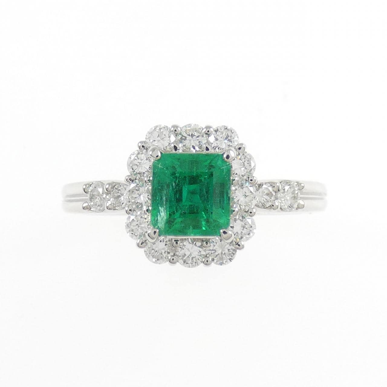 PT900 エメラルド リング 0.72CT