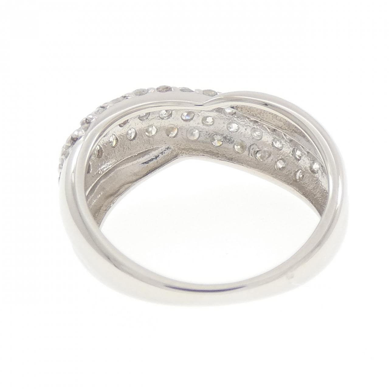 PT900 パヴェ ダイヤモンド リング 1.00CT