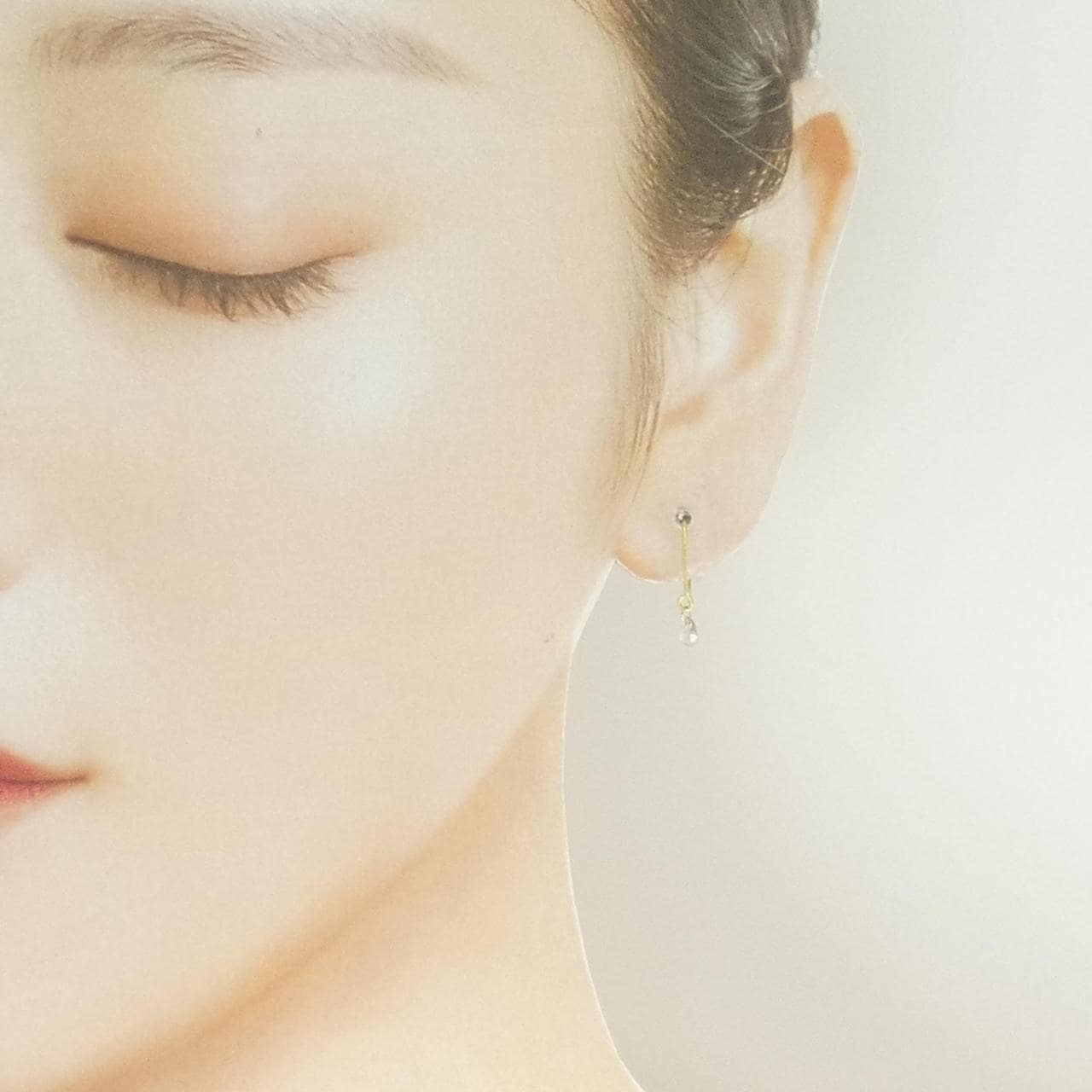 K18YG ダイヤモンド ピアス