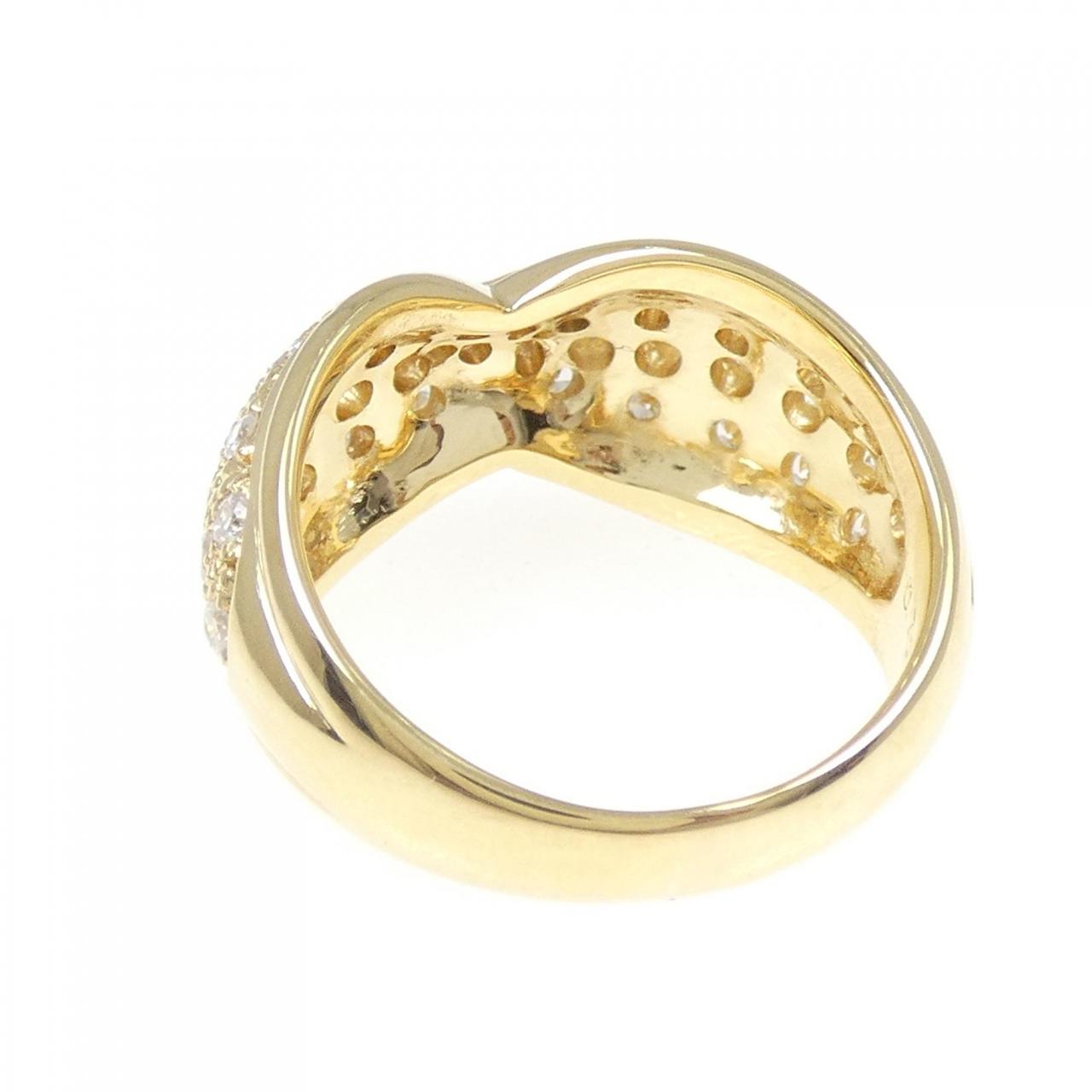 K18YG ダイヤモンド リング 0.72CT