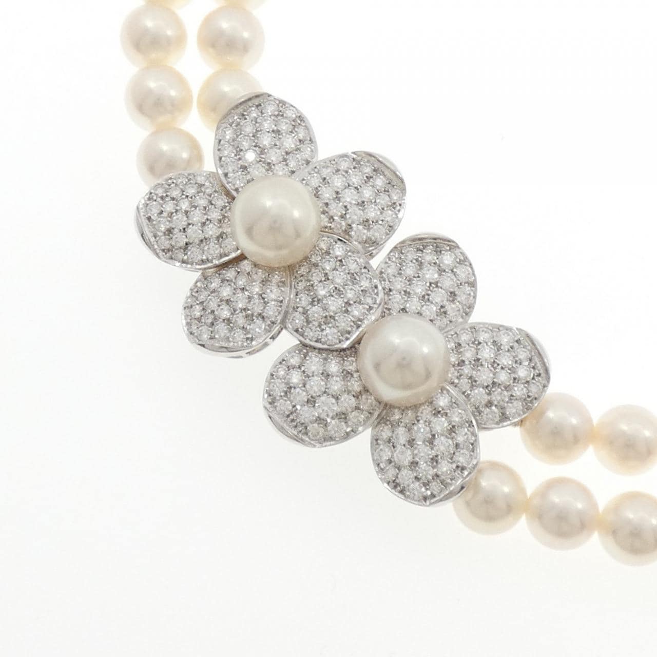 ミキモト フラワー アコヤパール ネックレス 7-7.5mm