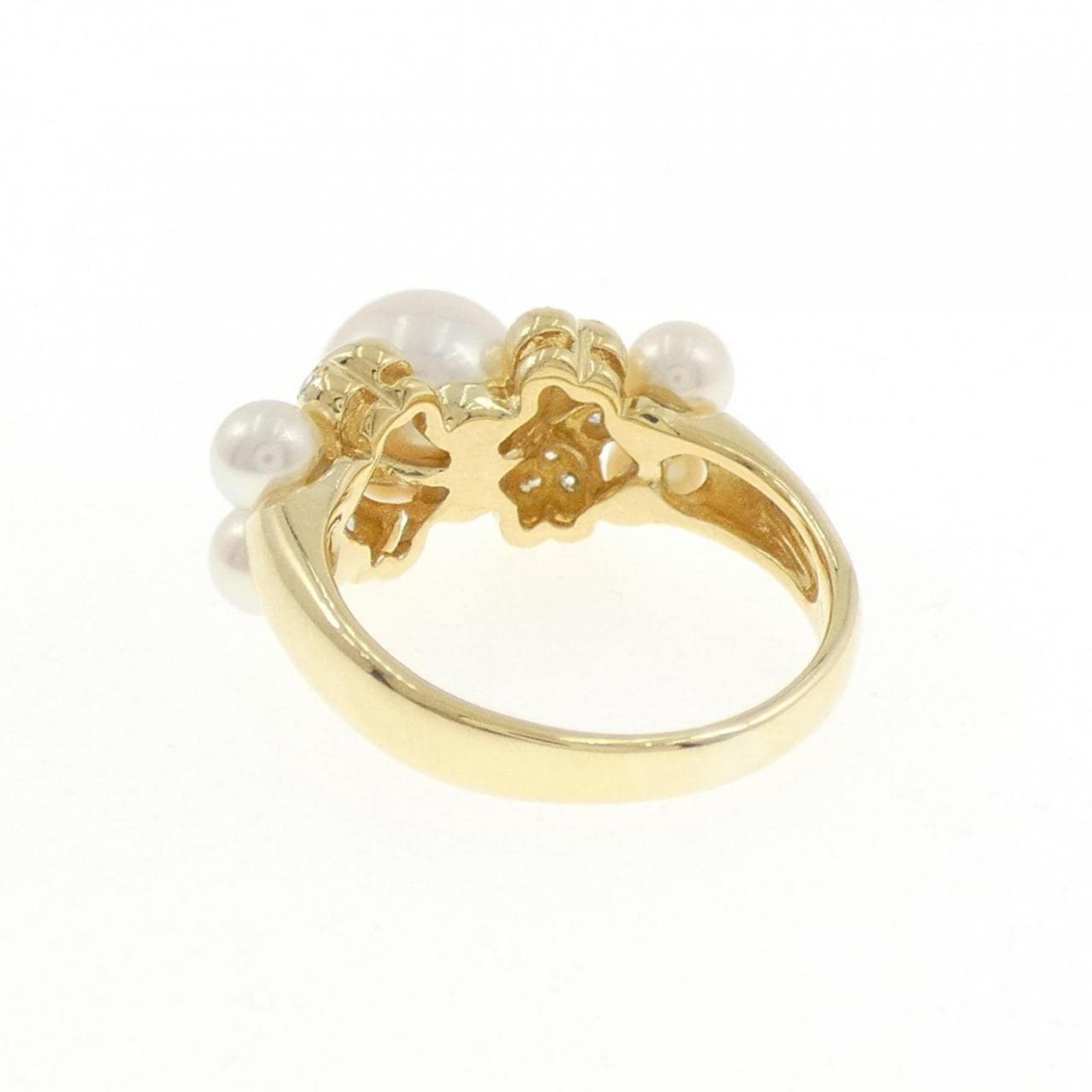 K18YG アコヤパール リング