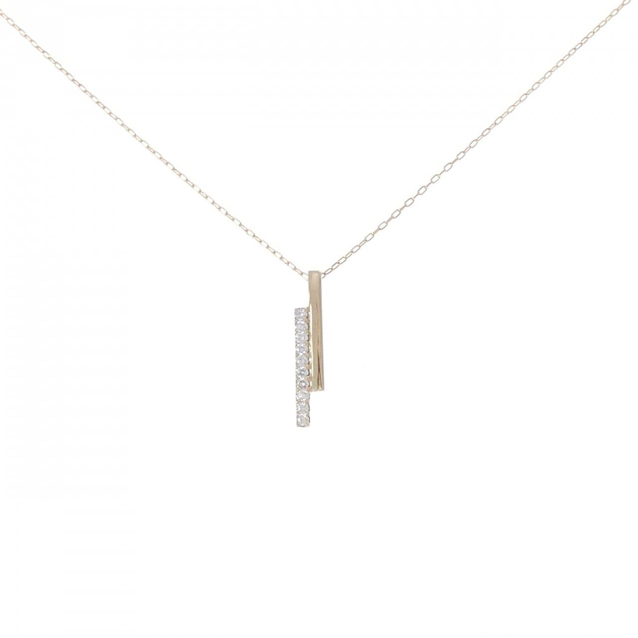 K18YG ダイヤモンド ネックレス 0.10CT