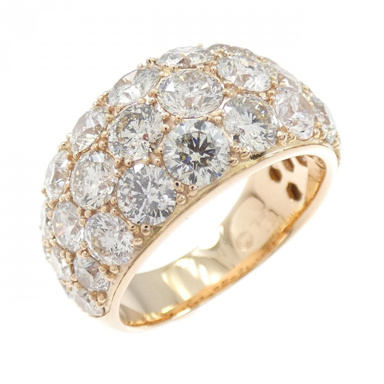 K18PG ダイヤモンド リング 5.00CT