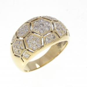 K18YG/K18WG ダイヤモンド リング 0.46CT
