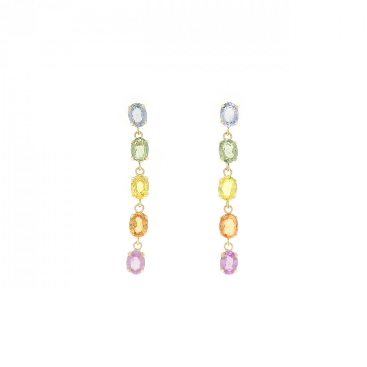 K18YG サファイヤ ピアス 2.00CT