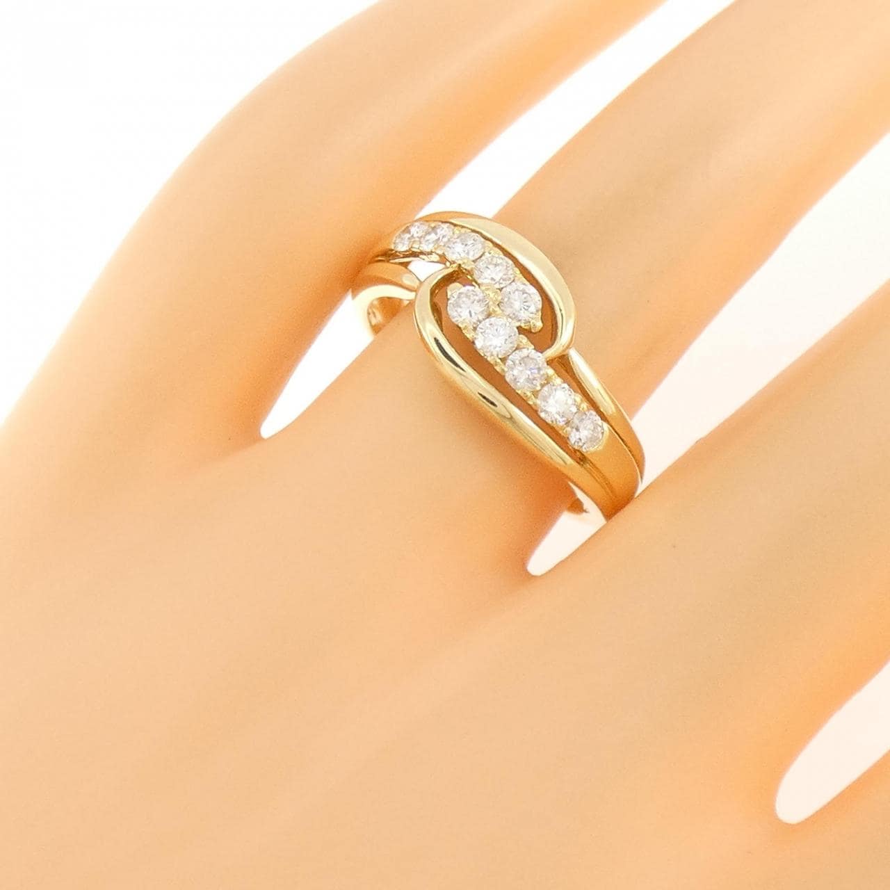 K18YG ダイヤモンド リング 0.53CT
