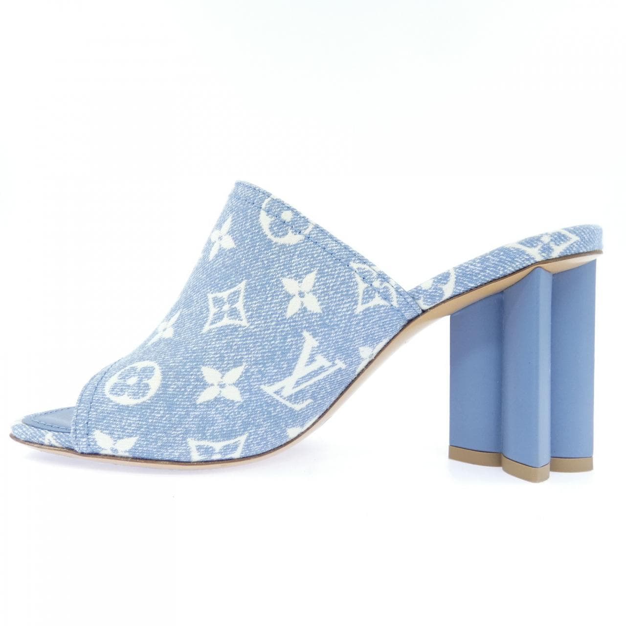 ルイヴィトン LOUIS VUITTON モノグラムデニム シルエットラインミュール サンダル