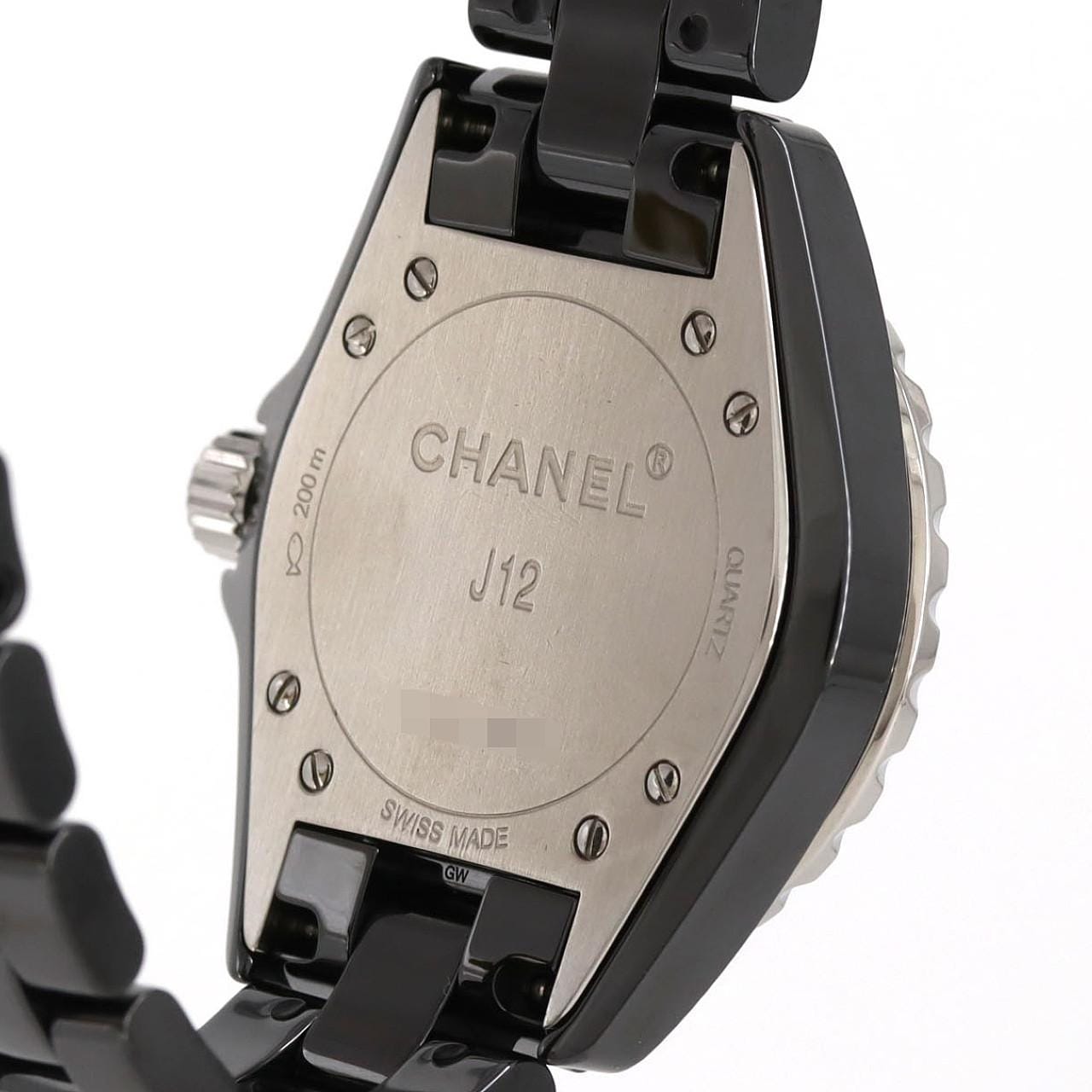 シャネル J12 33mmセラミック･12P H1625 セラミック クォーツ