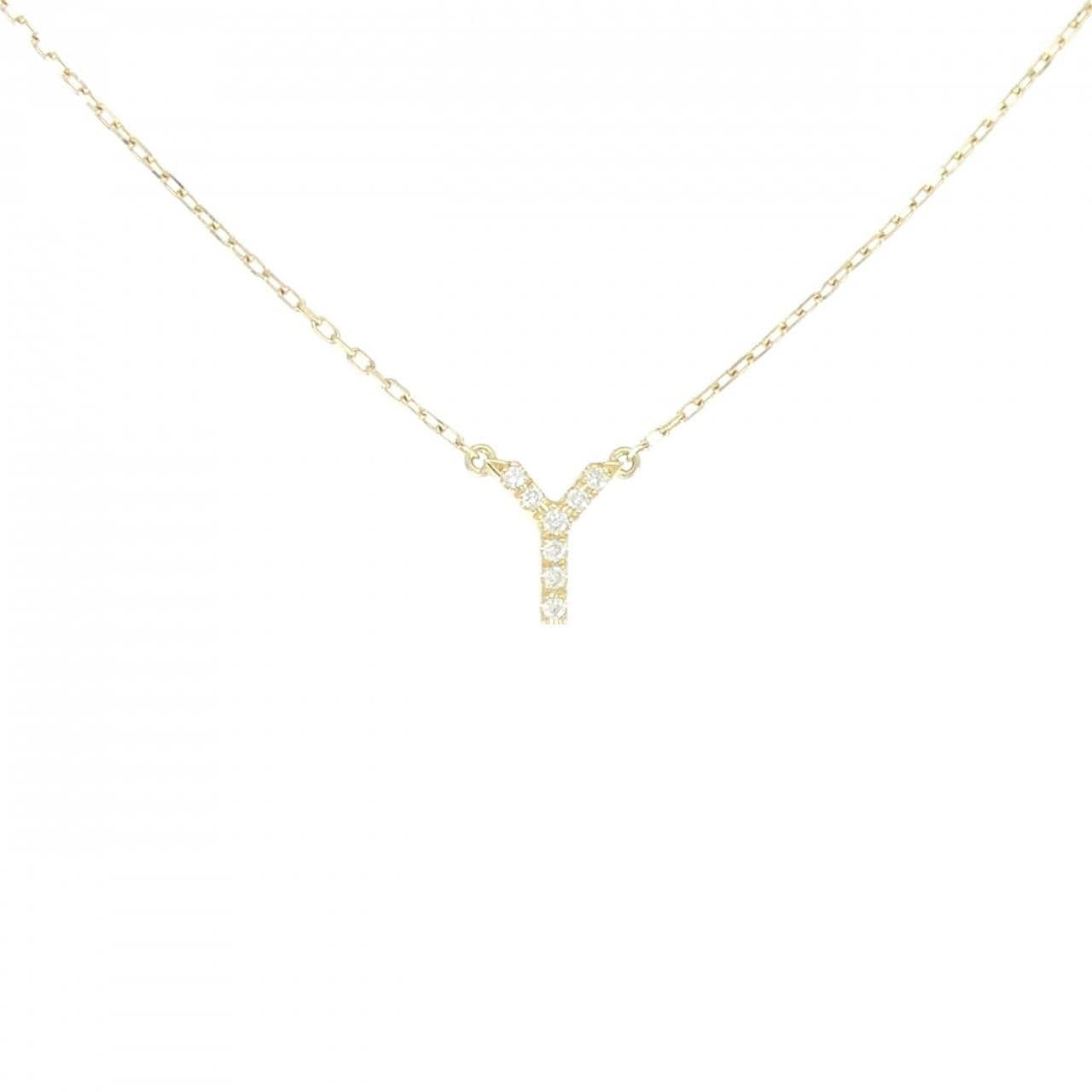 アーカー イニシャル ネックレス 0.03CT