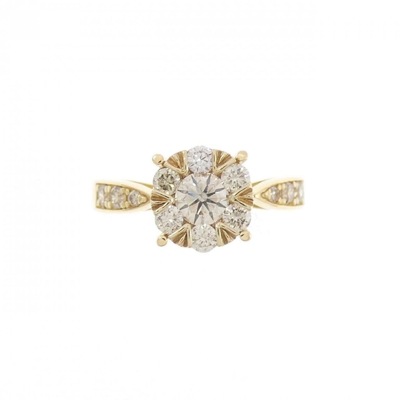 K18YG ダイヤモンド リング 0.66CT