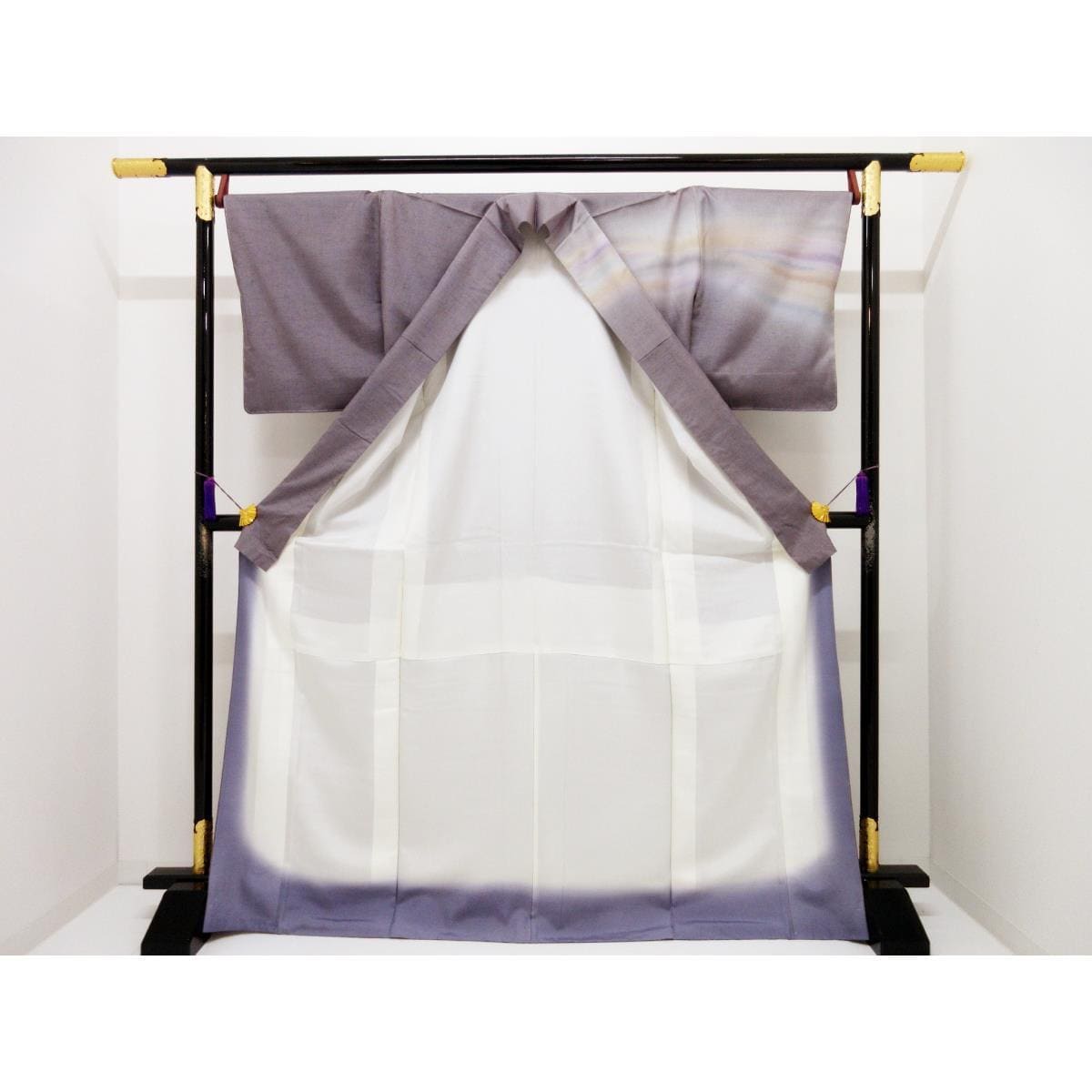 【未使用品】訪問着　五月みどり　染紬