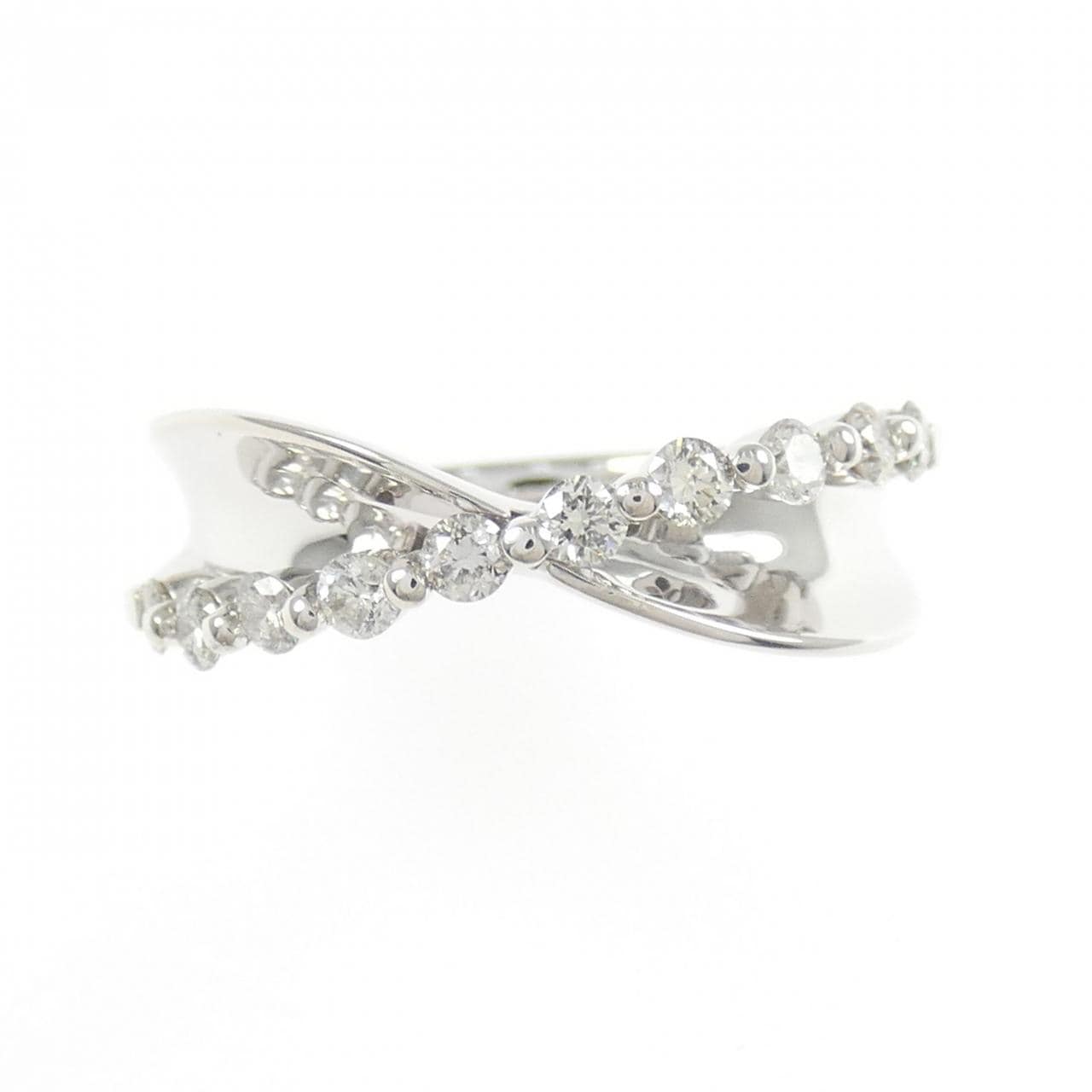 K18WG ダイヤモンド リング 0.37CT