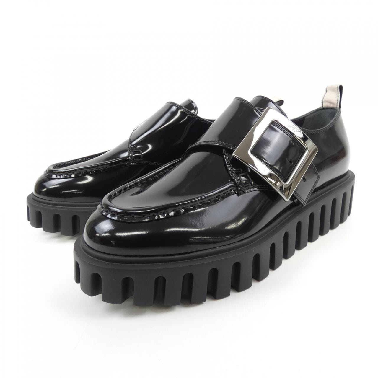 ロジェヴィヴィエ ROGER VIVIER Viv' Go-Thick メタル バックル シューズ