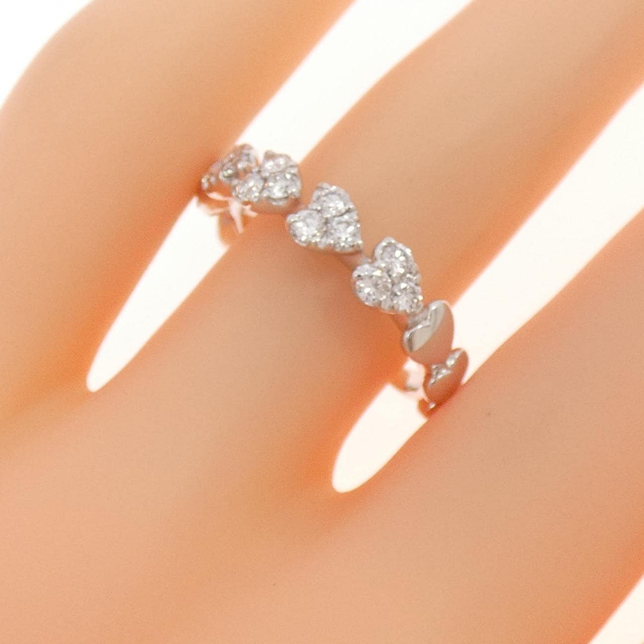 K18WG 心形鑽石0.50CT