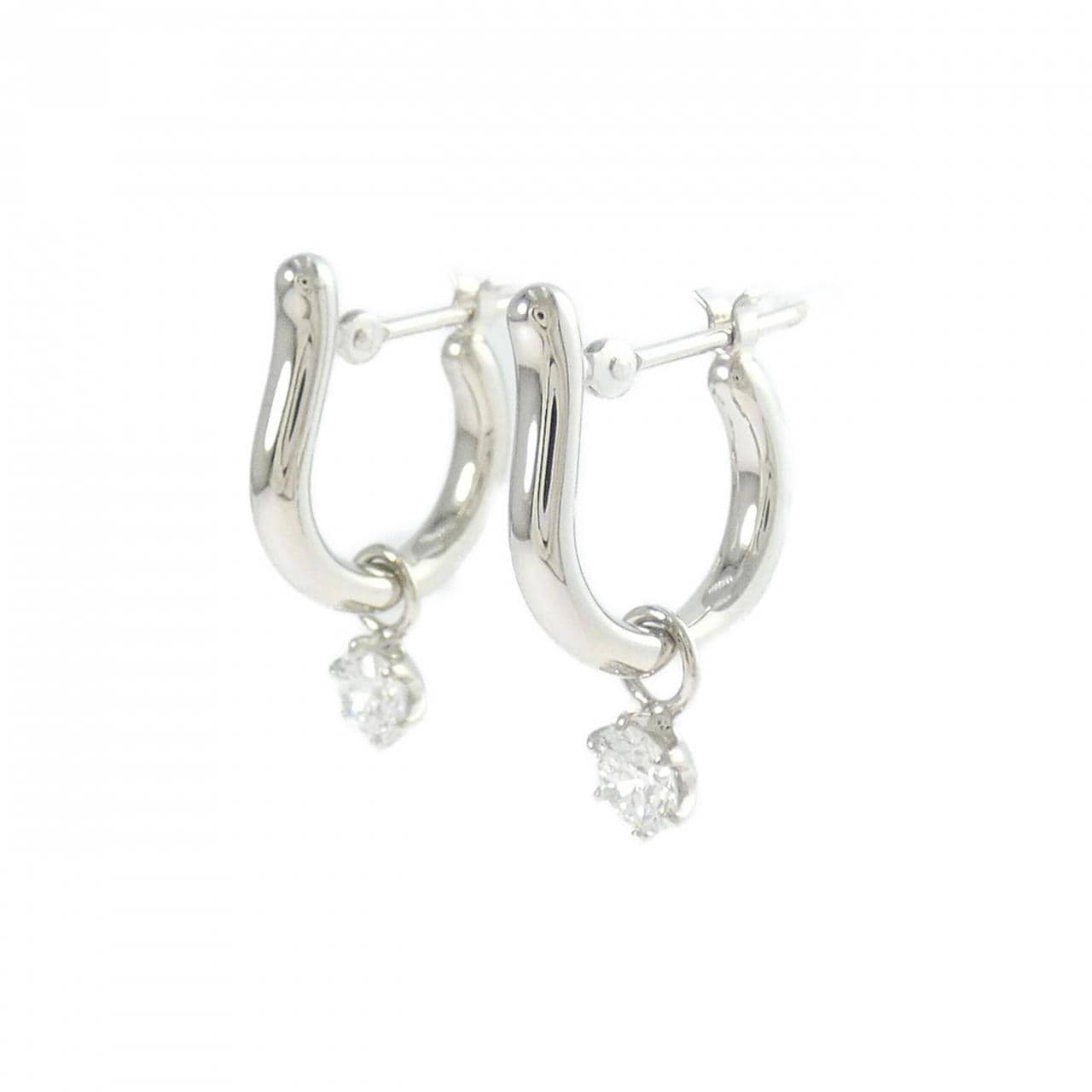 PT900/PT850 2WAY ソリティア ダイヤモンド ピアス 0.52CT