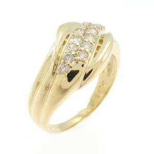 K18YG ダイヤモンド リング 0.35CT