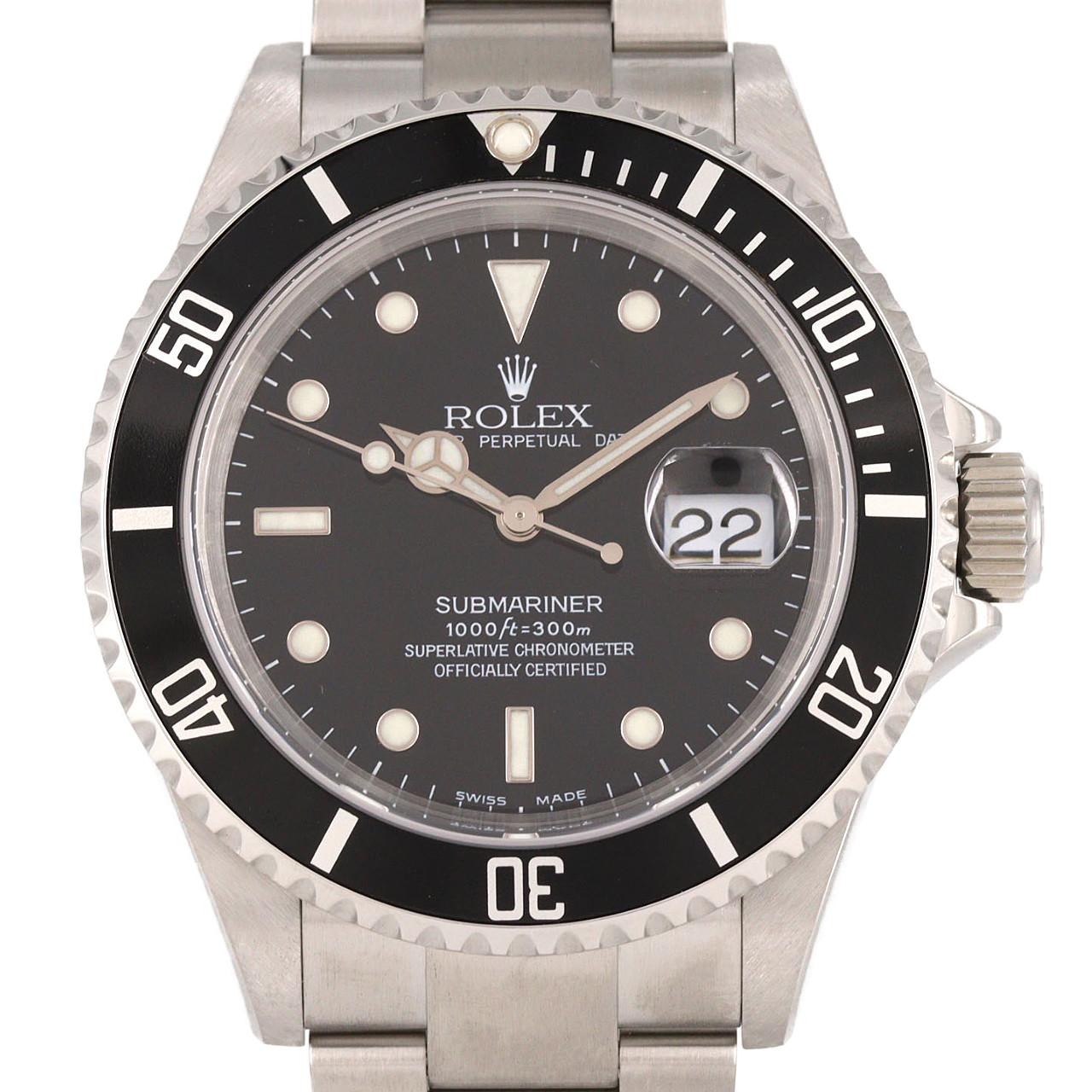 ロレックス サブマリーナーデイト 16610 SS 自動巻 F番
