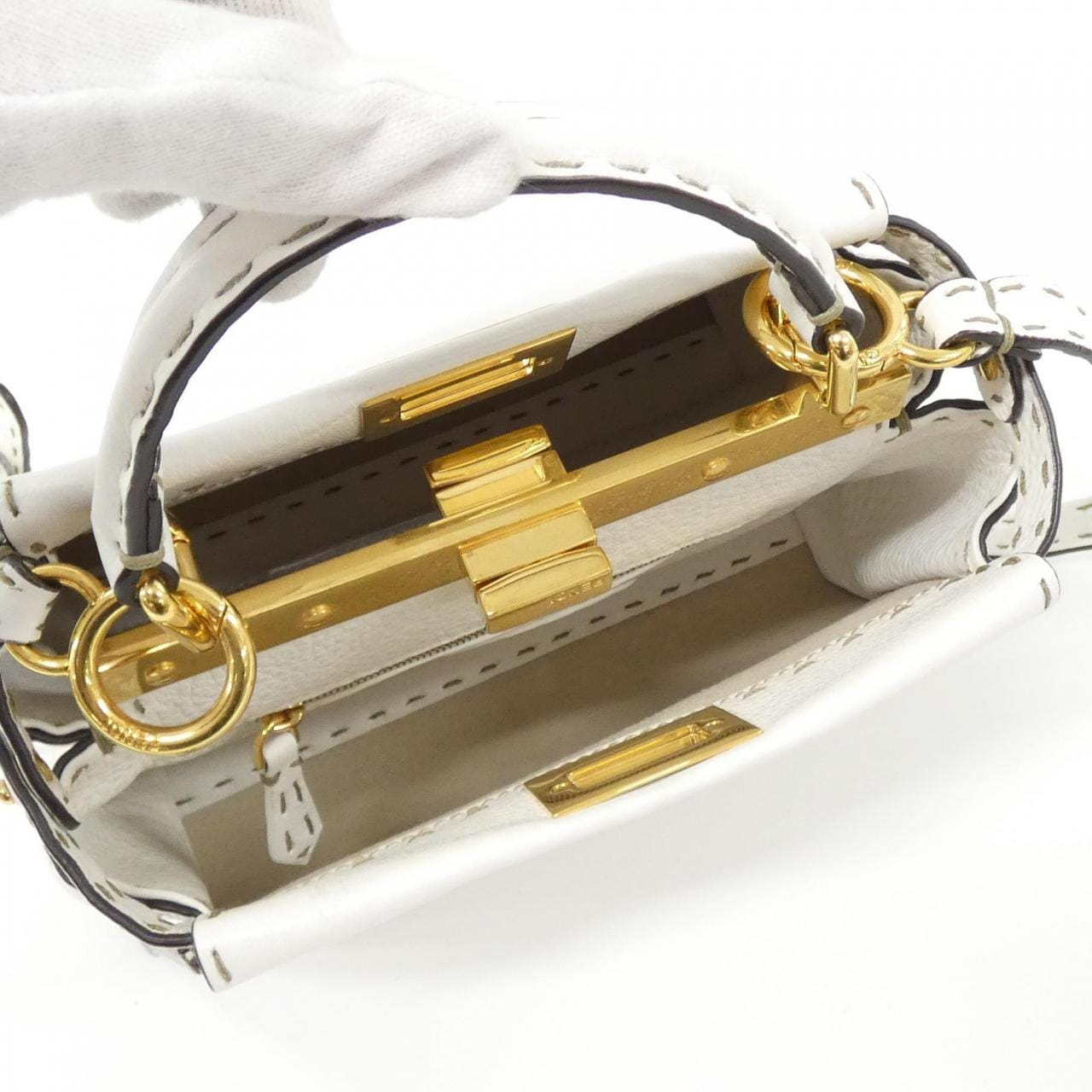 FENDI SELLERIA Peekaboo 迷你 8BN244 SFR 包