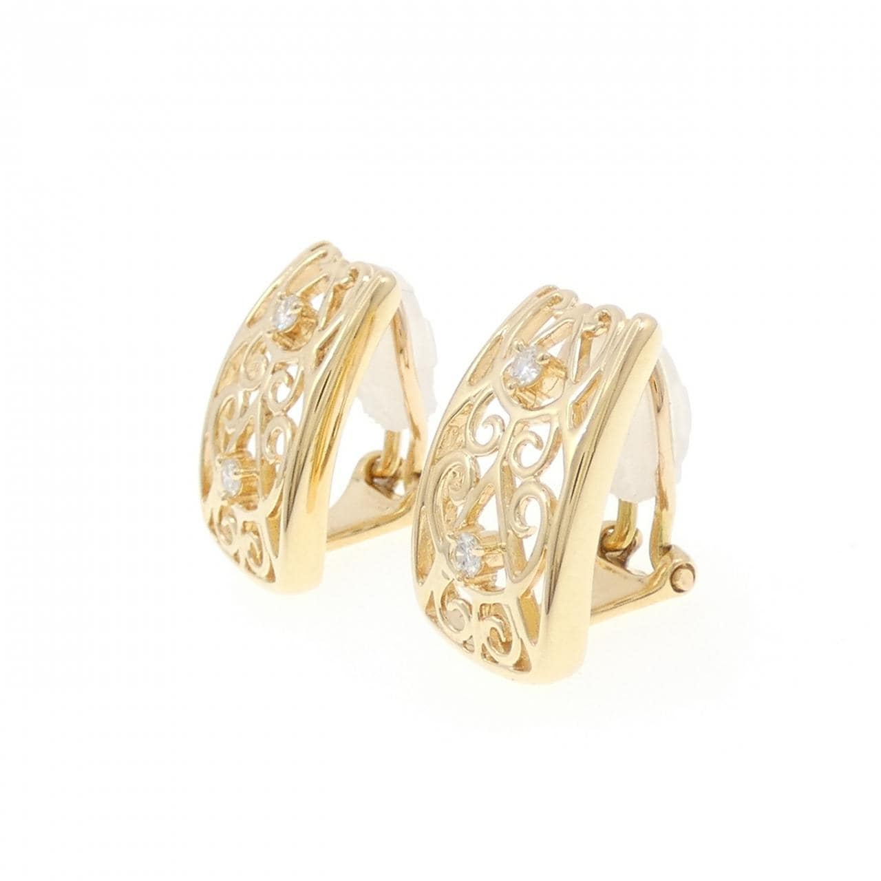 タサキ ダイヤモンド イヤリング 0.12CT