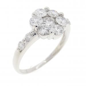 PT900 フラワー ダイヤモンド リング 1.00CT