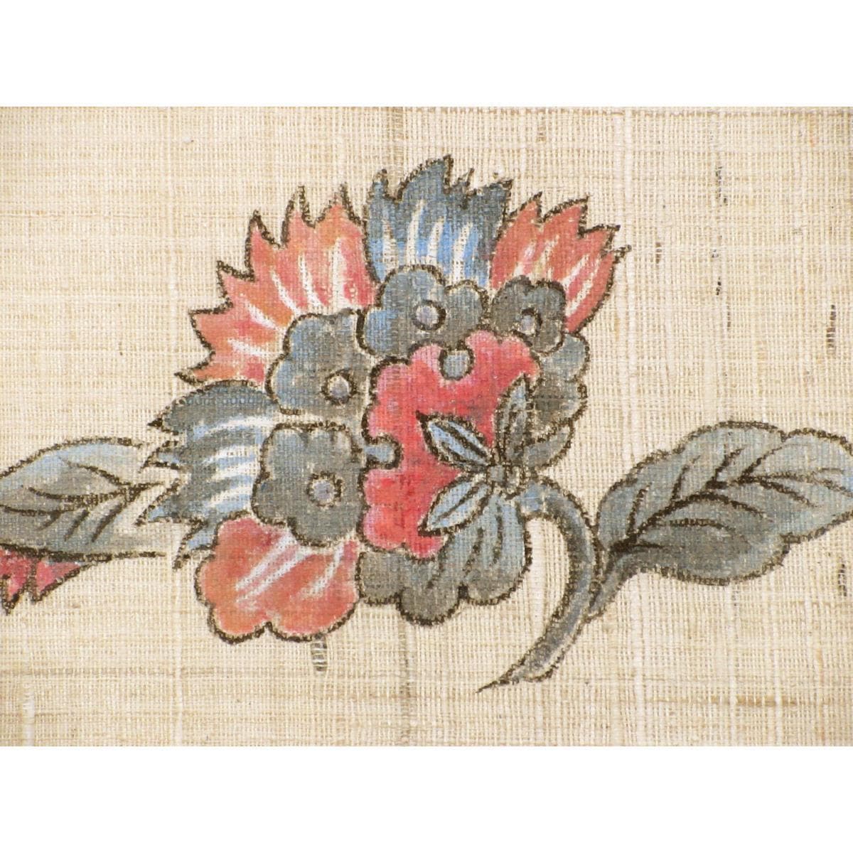 名古屋帯　紬織　友禅加工