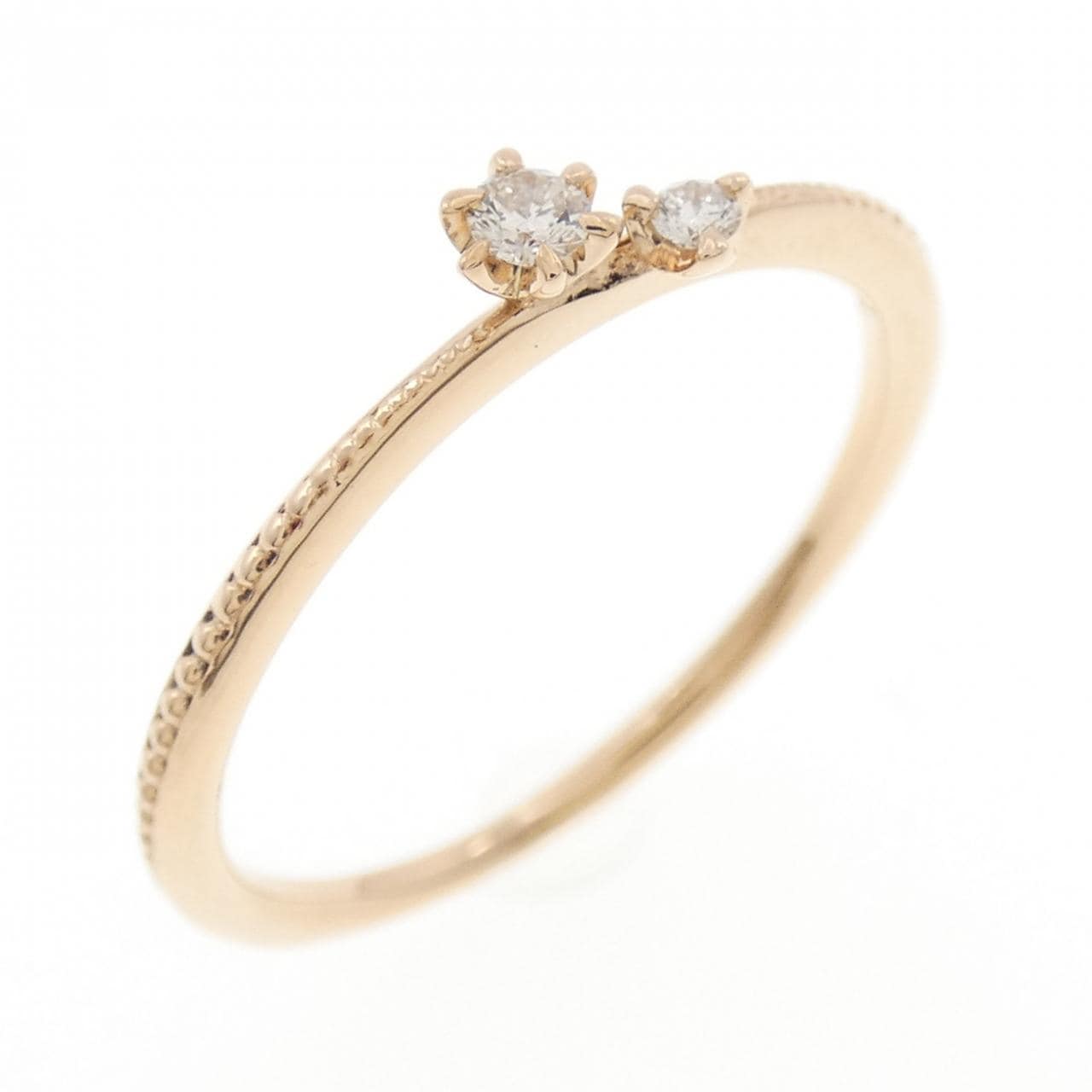 アガット ダイヤモンド リング 0.04CT