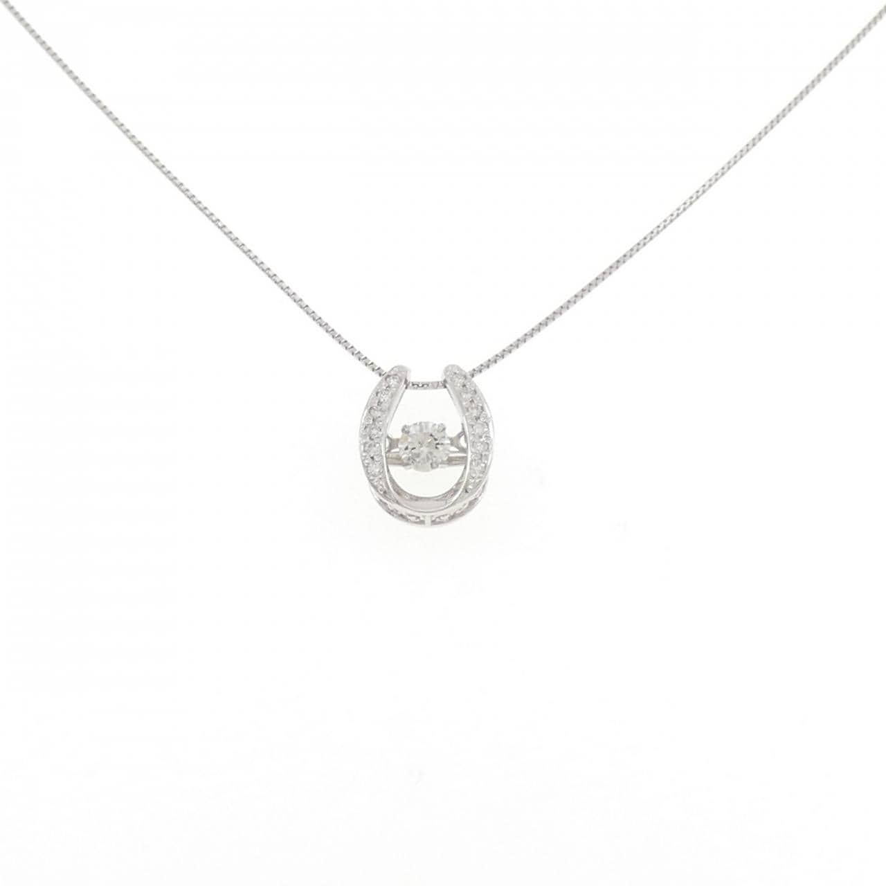 PT900/PT850 ホースシュー ダイヤモンド ネックレス 0.148CT