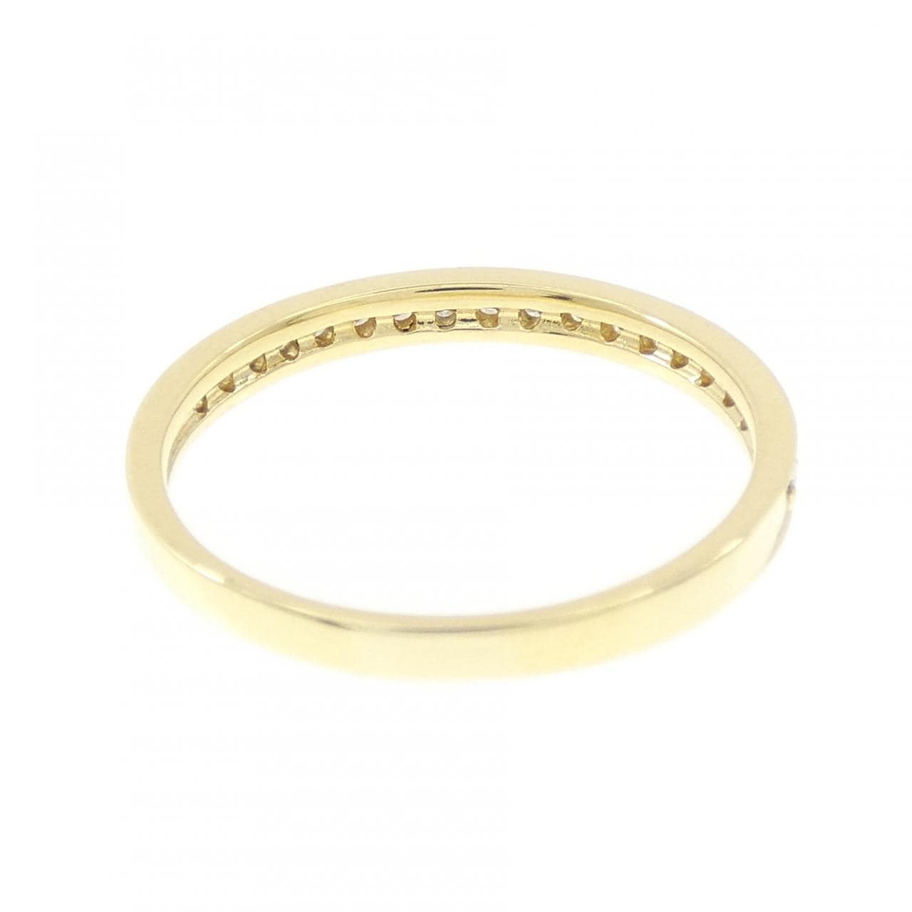 K18YG ハーフエタニティ ダイヤモンド リング 0.15CT