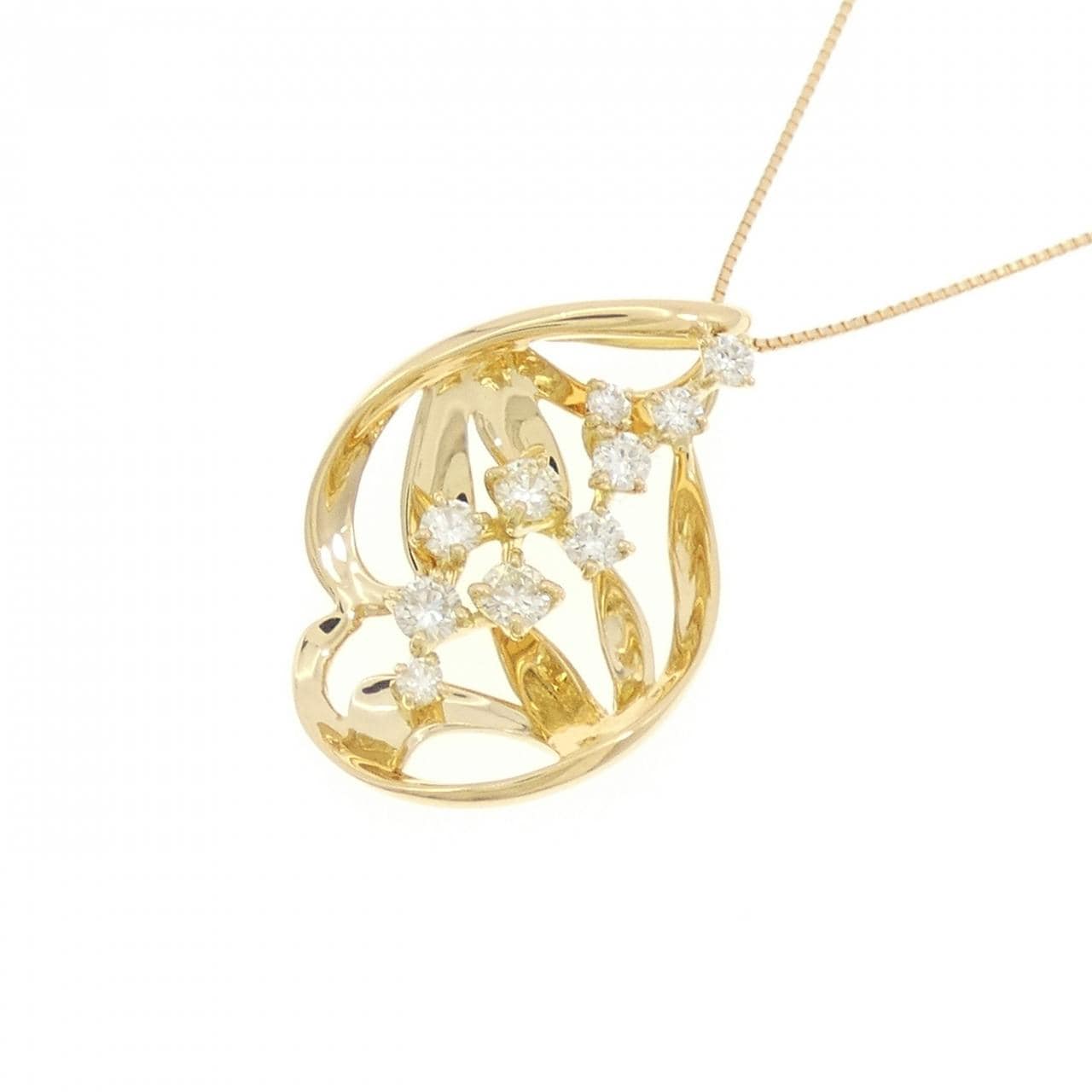K18YG ダイヤモンド ネックレス 0.51CT