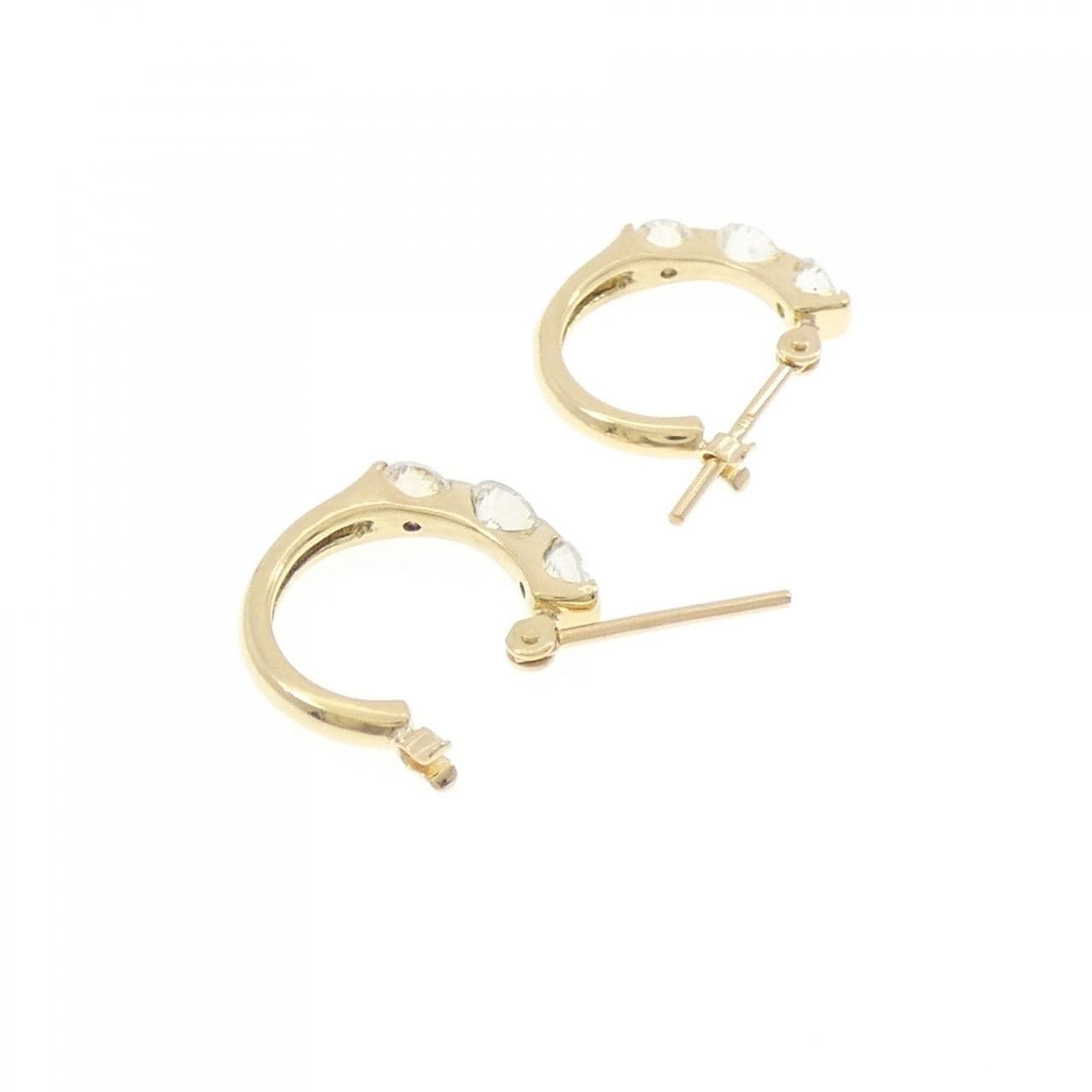 K18YG ダイヤモンド ピアス 0.70CT