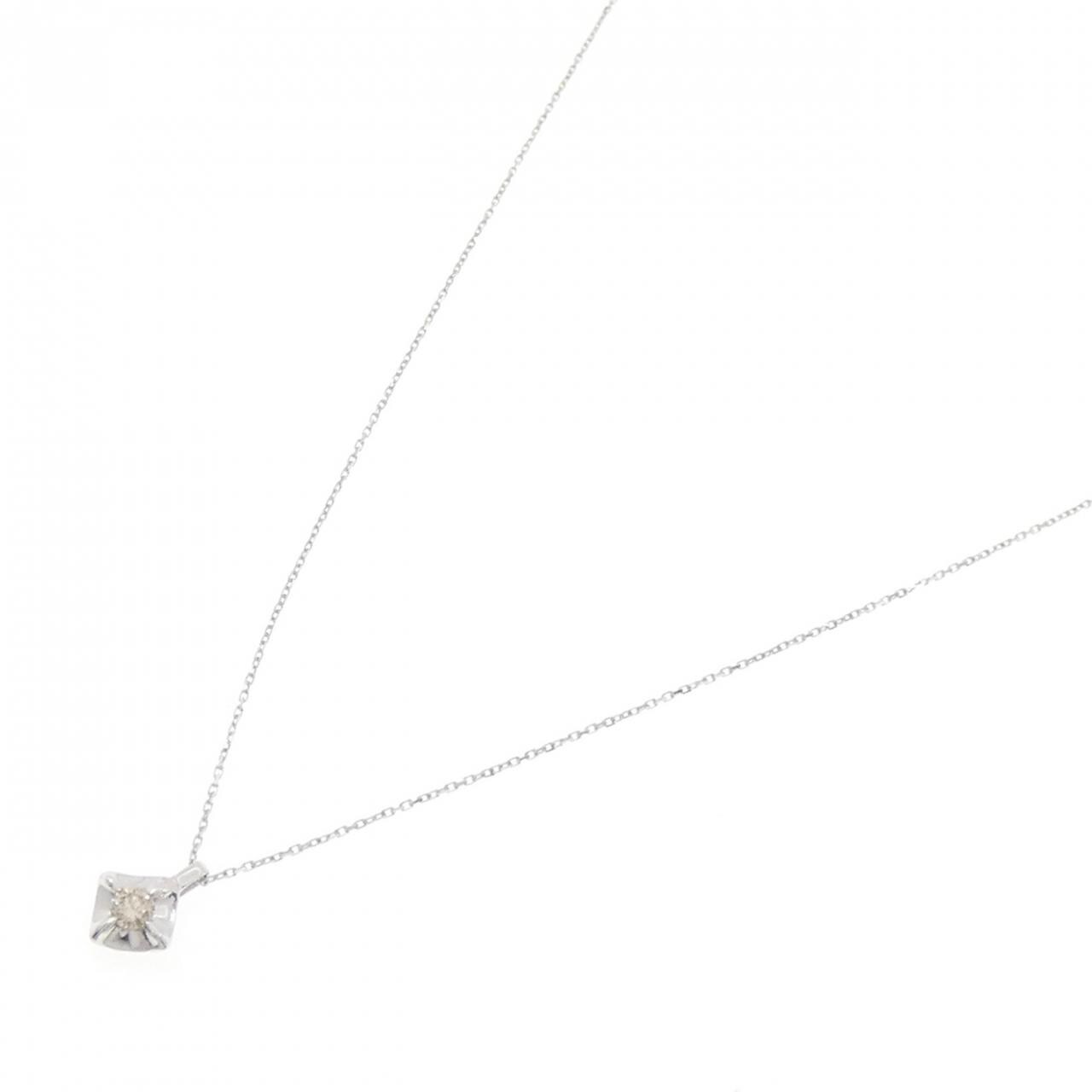 K10WG ダイヤモンド ネックレス 0.05CT