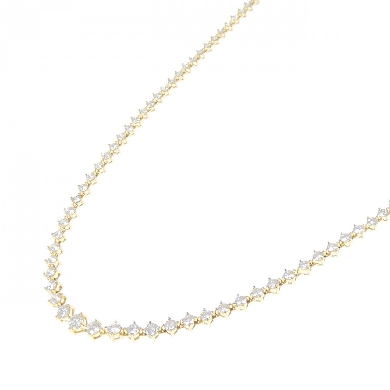 MIKIMOTO Diamond Necklace 5.00CT