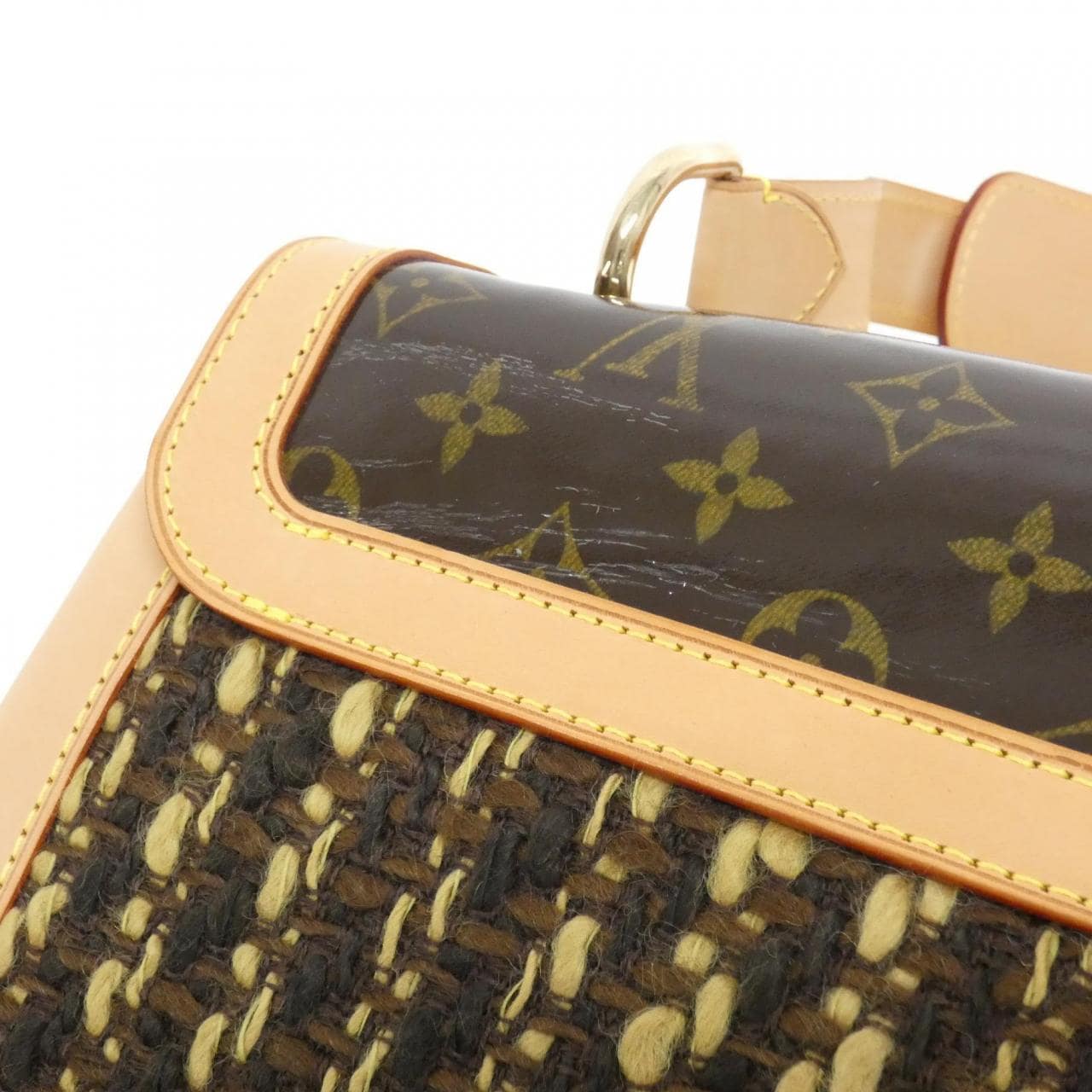 [vintage] LOUIS VUITTON Monogram Tweed Tweedy Zip M92821 Bag