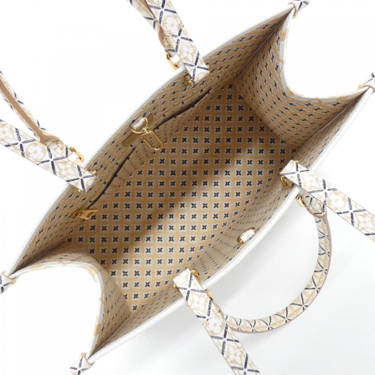 ルイヴィトン モノグラム フラワータイル(LVバイ ザ プール) オンザゴー MM M22975 バッグ