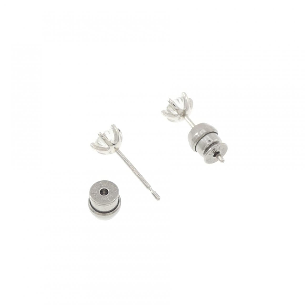 【リメイク】PT900/ST ダイヤモンド ピアス 0.339CT 0.347CT D VVS2 EXT